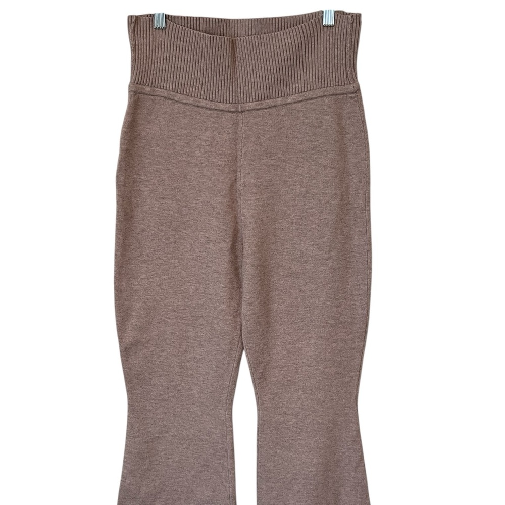 Gilly Hicks Women's Sweatpants Fold Over Flare Y2K Yoga Cozycore Medium Pinkish